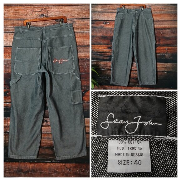 Sean John Jeans Mens 40X30 Carpenter Vintage 90s Baggy - Picture 1 of 8